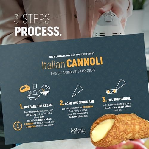 Cannoli, Gourmet Cookies. Biscotti DIY - Cannoli Experience, GIFT basket, Biscotti Italian Cookies, European Cookie, Prime Gifts for Christmas, for Friend, Women, Men or Grandma. CRAFT Your Sicilian Cannoli at Home!