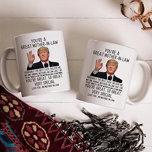 Aurahouse Funny Mother-in-law Mug - 11 Oz, Great Mother-in-law Gift for Birthday, Mother's Day, Christmas