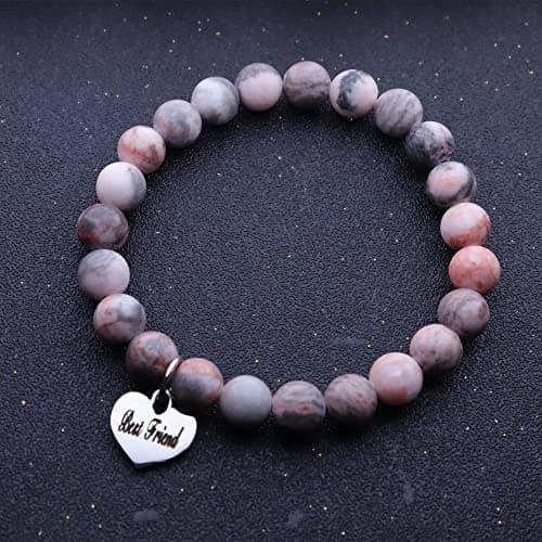 MFTRADING Beaded Bracelet for Women Inspirational Gifts to My Mom Daughter Gramdma Sister Best Friends Birthday Gift Nature Stone Bracelet