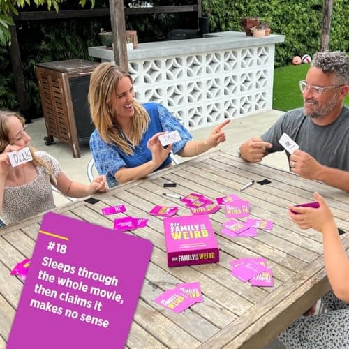 DSS Games Our Family is So Weird [A Family Card Game to Decide Who’s Most Likely to | Game Night Idea for Teens, Adults & Groups | Great for Stocking Stuffers, Christmas, Holiday Party]
