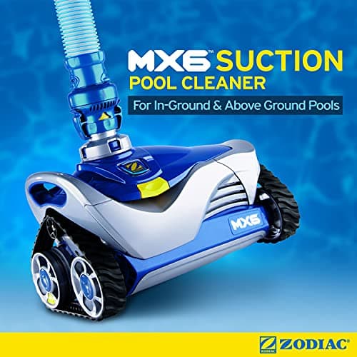 Zodiac MX6 Suction-Side In-Ground Pool Cleaner, Cyclonic Suction and X-Trax for Extreme Maneuverability