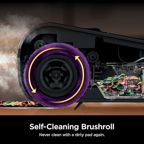 Shark Steam Pickup Lightweight 3-in-1 Steam Mop Cleaner Picks Up Debris, Deep Scrubs & Steam Sanitizes - All At Once for Home with Sealed Hard Floors like Hardwood, Tile & Laminate, SD201