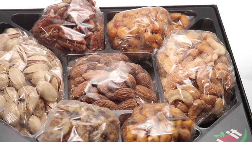 Gourmet Nut Platter (7 Mix Tray) - Gift Baskets for Adults & Kids, Healthy Food Arrangement, Care Package, Irresistible Treats to Satisfy Your Cravings, Birthday, Labor Day, Christmas and other Holidays!