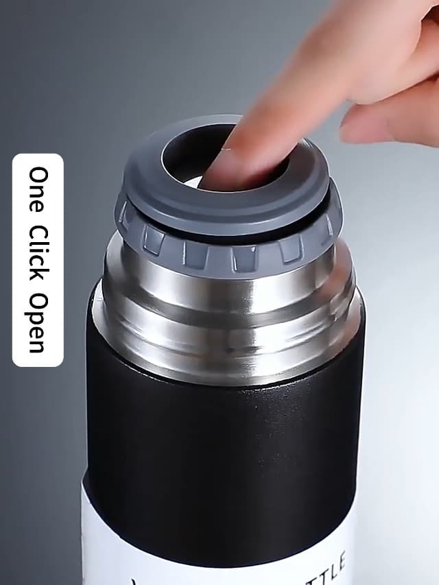 Stainless Steel Thermo 500ml/16.9oz Vacuum Insulated Bottle with Cup for Coffee Hot drink and Cold drink water flask.(Pink,Single)