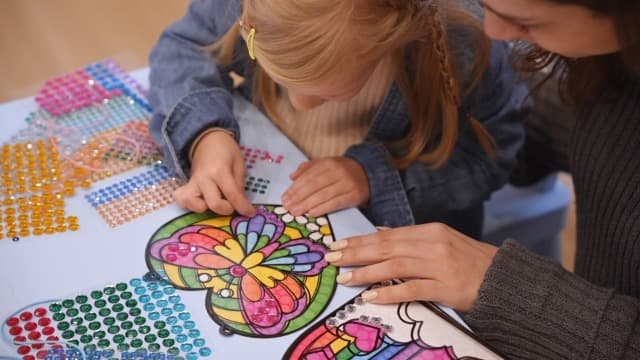 Klever Kits 4PCS Window Art Suncatcher Kits, Fun Gem Painting Kits, Diamond Art and Crafts for Boys Girls, Great Crafts Gift for Kids Birthdays Christmas Ages 6+