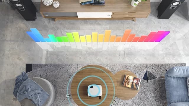 HAPPRUN Native 1080P Bluetooth Projector, Full HD Portable Outdoor Movie Projector with Built-in Speaker, Compatible with Smartphone, HDMI, USB, AV, Fire Stick, PS5 for Home, Bedroom, Outdoor Use