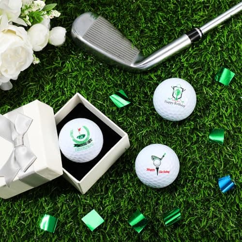 Threan Golf Ball Gift Set Funny Novelty Golfer Present for Men Birthday Dad Golfing Fan One Standard Size Unit
