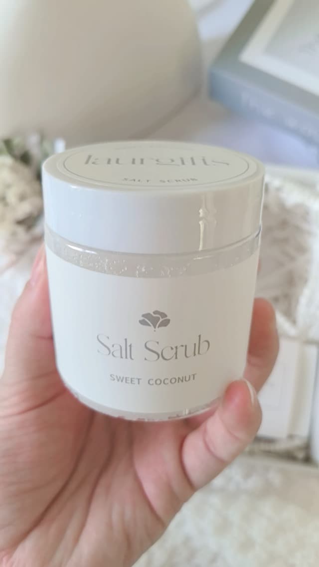 Sweet Coconut Spa Gift Set for Women – Relaxation Gift Basket with Candle, Soap, Salt Scrub & Shower Steamers – Birthday, Thank You, Bridal Shower & Self Care for Mom, Wife, Sister, Friend