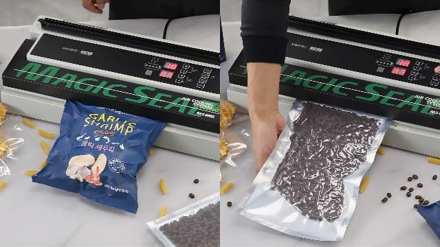 MAGIC SEAL 16'' Commercial Vacuum Sealer Machine, Meat Sealer Vacuum Packing Machine with Double Pump and Auto Cooling System, Sealing and Vacuum Time Control, Compatible with Mylar Bags