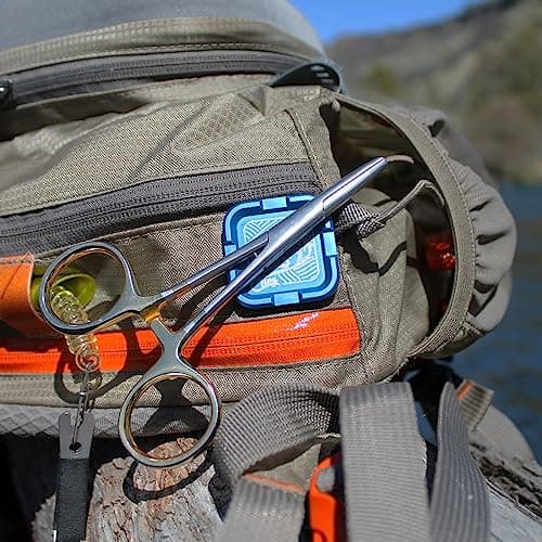 Cling Fishing Products Mag Grab® Mini – Compact Magnetic Fly Holder & Organizer for Anglers (Rising Dun, Orange)