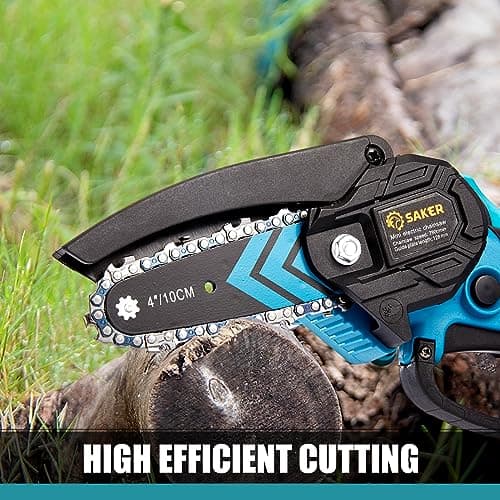 Saker Mini Chainsaw,Portable Electric Chainsaws Cordless,Handheld Chain Saw Pruning Shears Chain Saws for Tree Branches,Courtyard,Household and Garden,Christmas Gifts for Men Dad Husband Women