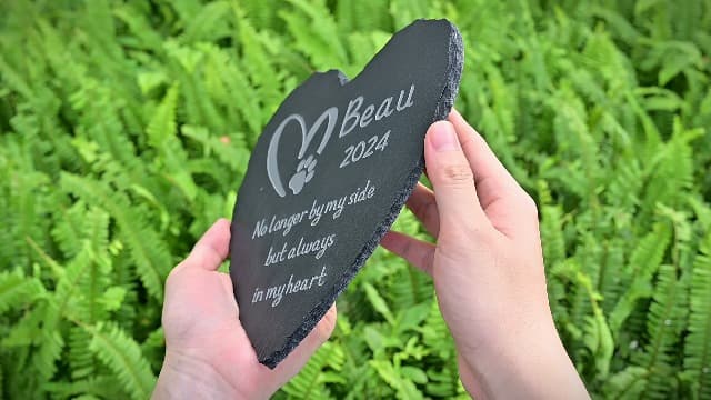 Dog Memorial Gifts for Loss of Pet - Personalized Loss of Dog Memorial Stone - Loss of Cat Sympathy Stone - Personalized Pet Loss Gifts - Sympathy Gift for Dog Passing Away - 4*4 Inches Memorial Stone