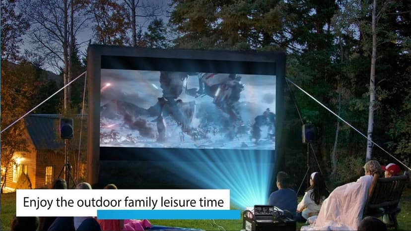 Mini Projector for iPhone, ELEPHAS 2024 Upgraded 1080P HD Projector, 8000L Portable Projector with Tripod, Movie Projector Compatible with Android/iOS/Windows/TV Stick/HDMI/USB