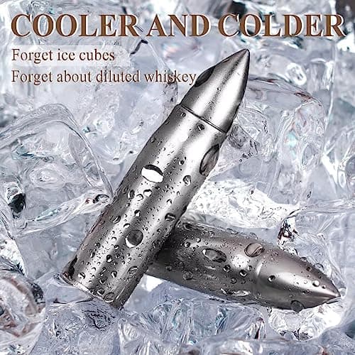 Gifts for Men Dad, Whiskey Stones, Him Husband Boyfriend Gifts for Birthday Anniversary Christmas, Unique Wedding Housewarming Gifts for Men Who Have Everything, Cool Stuff Gadgets for Dad Grandpa