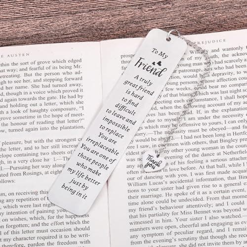 Bookmark Gifts for Best Friend Friendship Gift for Women Christmas Stocking Stuffers Friends Sentimental Gifts for Friend Best Friend Birthday Graduation Gifts for Women Female Friend Gift Ideas