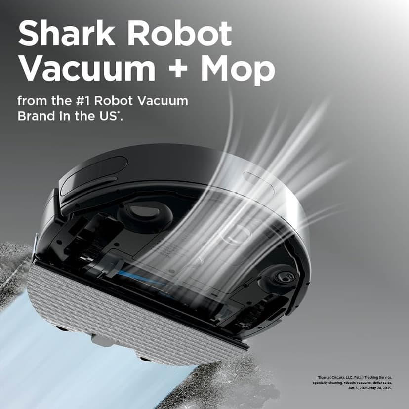 Shark Matrix Plus Robot Vacuum and Mop with Self-Empty HEPA Base, Sonic Mopping, Matrix Clean, Home Mapping, HEPA Bagless Self Empty Base, CleanEdge, for Pet Hair, UR2650WS