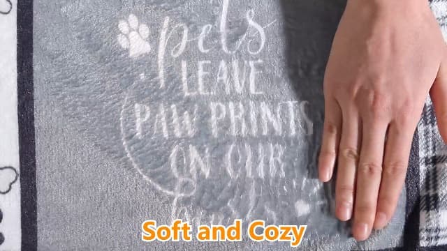 Personalized Dog Blanket, Customized Pet Blankets with Name Picture, Throw Blanket for Small Medium Large Dog Puppy Cat