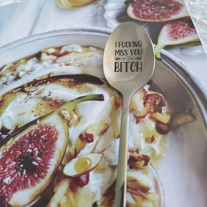 BFF Bestie Spoon Gifts for Women Girls I Fucking Miss You Bitch Spoons Gifts for Best Friend Long Distance Friendship Gifts for Women Friends Moving Going Away Gift for Girlfriend