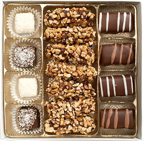 Kosher Chocolate Candy Gift Assortment - Gourmet Assorted Chocolates for Father's Day - Dark Chocolate Gift for Dad, A Thank You Gift for Teacher - Hanukkah Chocolates Gift Box.