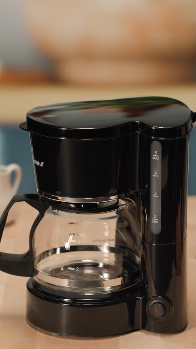 Elite Gourmet EHC-5055 Automatic 5-Cup Brew & Drip Coffee Maker with Pause N Serve Reusable Filter, On/Off Switch, Water Level Indicator