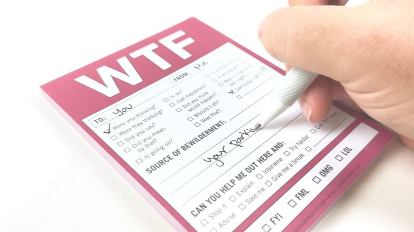 Knock Knock 12088 WTF Nifty Notes