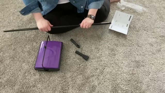 Yocada Carpet Sweeper Cleaner for Home Office Low&Undercoat Carpets Rugs Pet Hair Dust Scraps Paper Small Rubbish Cleaning with a Brush