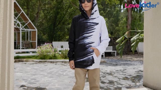 Lovekider Boys Hoodies Sweatshirt Cool 3D Print Pullover with Big Pocket for Kids Fashion Warm Winter 6-16 Years