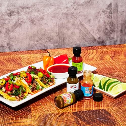 Thoughtfully Gourmet, Master Hot Sauce Collection Sampler Set, Flavors Include Garlic Herb, and More, Hot Sauce Gift, Set of 30