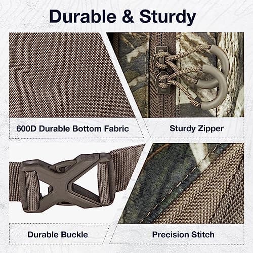 TIDEWE Hunting Backpack with Waterproof Rain Cover, 25L Hunting Pack, Durable Hunting Day Pack for Bow Rifle Gun