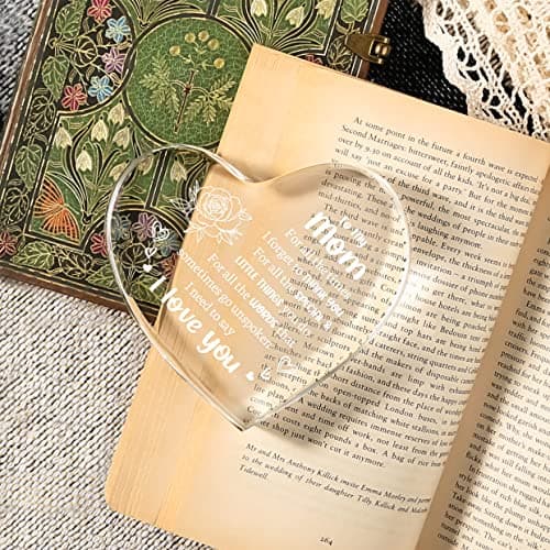 Gifts for Mom, Mom Birthday Gifts, I Love You Mom Gifts - Mother Acrylic Keepsake - Best Christmas Mother's Day Gifts for Mom from Daughter Son