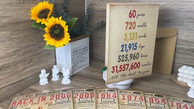 Vintage 50th Birthday Card, Happy 50th Birthday Gifts for Him Her, Funny 50 Year Old Birthday Gift Ideas for Couple, Unique 50th Birthday Decorations for Women Men