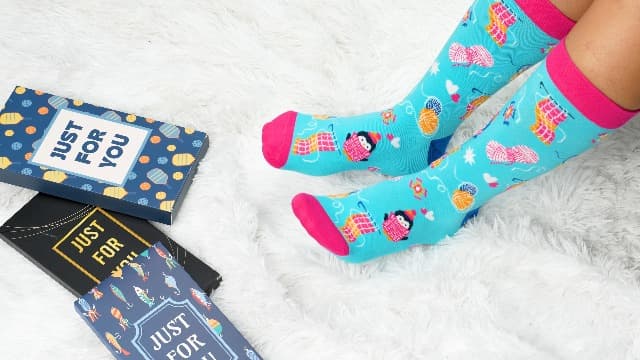 ZAGKOO Funny Hobby Socks for Women, Girls - Anime, Acting, Kpop Music, Movies, Gymnastics, Crocheting, Cheer Christmas Socks