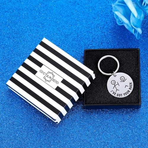 Octamber Funny Gifts Best Friend Keychain for Friends BFF Besties I Got Your Back Keychain