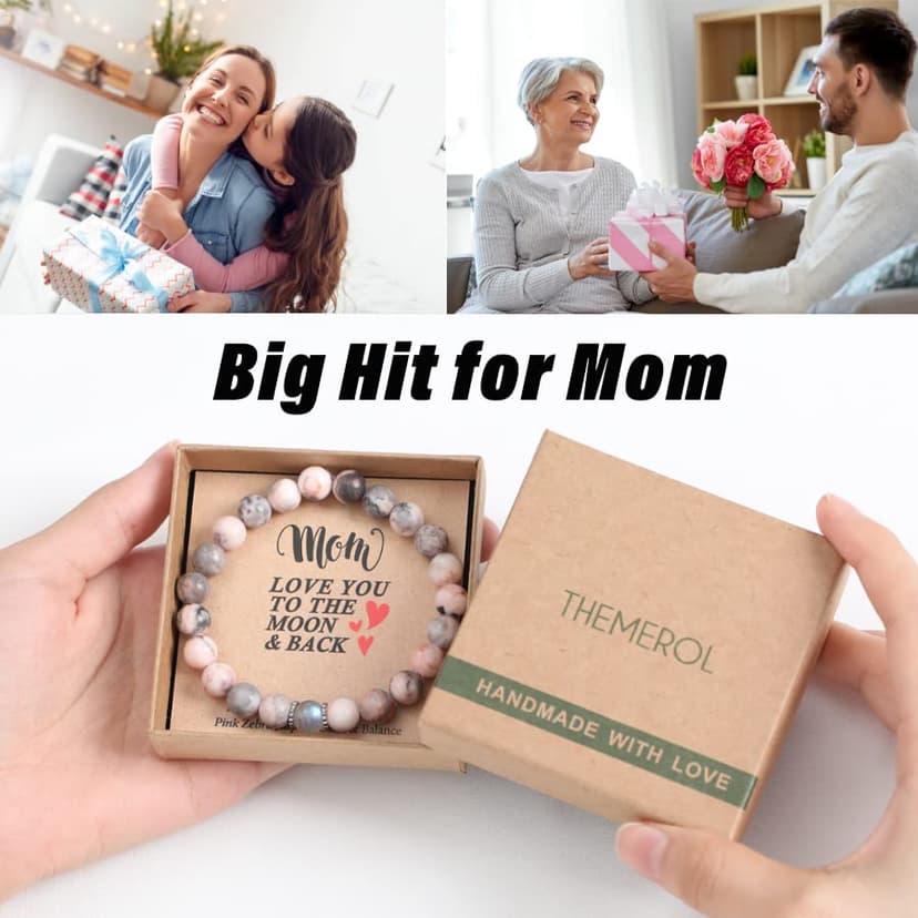Unique Gifts for Mom - Handmade Crystal Bracelet with Meaning - Comes in Gift Box and Crystal Card