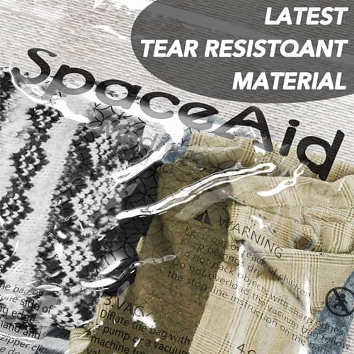 SpaceAid 14 Pack Vacuum Storage Bags with Electric Air Pump, Space Saver Sealer Compression Bags for Comforters, Blankets, Pillows, Bedding, Clothes (4 Jumbo/4 Large/3 Medium/3 Small)