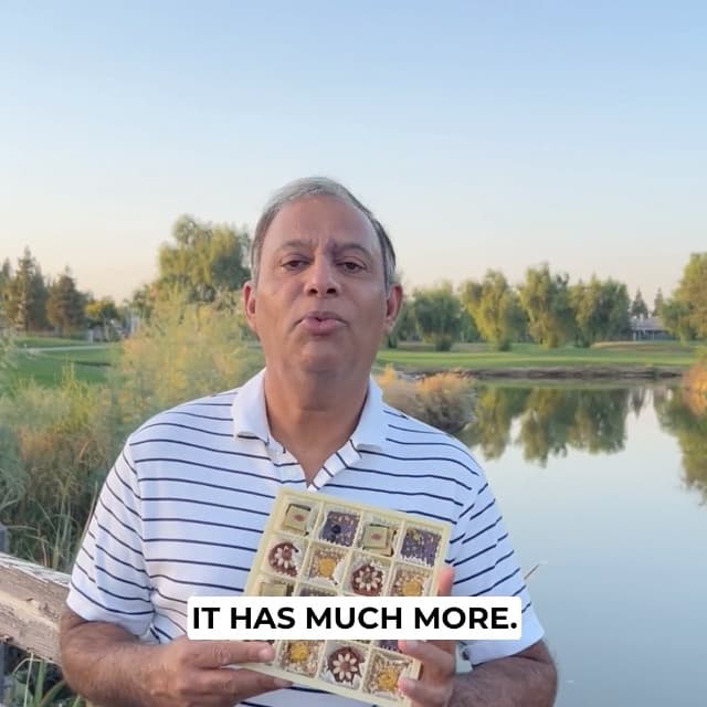 Laumière Gourmet Fruits - Dried Fruit Gift Baskets - Superfood Parfait Collection - Square (16 Pcs) - Premium Nuts Gift Basket - Healthy Snack Boxes for Adults- Vegan, Gluten Free Food Box - No Added Cane Sugar