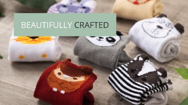ZIRI & ZANE Baby Sock Gift Set - 7 Unique Pairs, Cute & Funny Unisex Newborn Gifts for Baby Showers & Registries