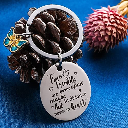 Ouligay Best Friend Keychain Friendship Gifts for Women Bestfriend Birthday Gifts for Women Bff Bestie Long Distance Friendship Best Friend Graduation Coworker Leaving Going Away Goodbye Farewell Gift
