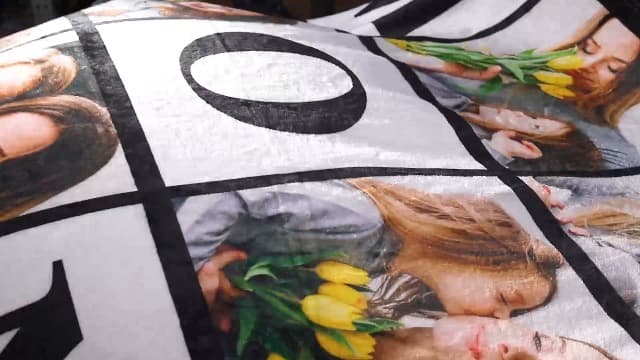 Yofair Ships Next Day, Custom Blanket with Picture Personalized Gifts for Mom Dad Customized Photo Blanket Family Christmas Birthday Gifts for Adult Husband Wife 40" W x 50" L