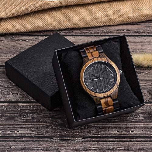 kullder Personalized Engraved Watch for Best Man Groomsmen Gifts for Wedding Mens Custom Wooden Watches for Men Personalized Groomsmen Husband Dad Father Gifts Ideas