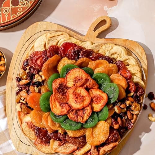 Dried Fruit and Nut Gift Basket, Healthy Assorted Natural Snack Gift Tray, Extra Large Variety Food Tray Party Platter- Easter, Holiday, Birthday, Sympathy, Office, Men, Woman, Him, Her Husband, Wife, Families, Bonnie and Pop