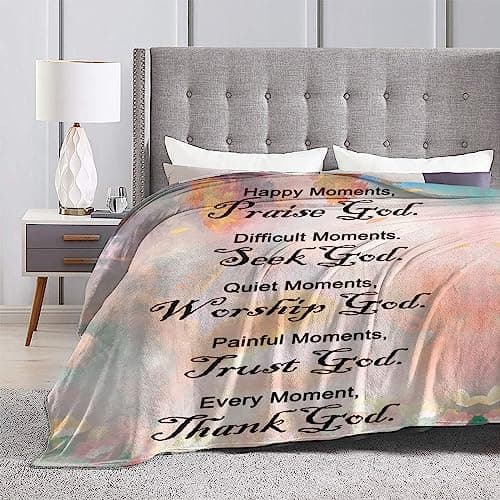 Christian Gifts for Women Faith, Inspirational/Religious/Spiritual Gifts for Adults, Soft Throw Blankets for Women/Men, Personalized Blankets for Adults 40"x 50"