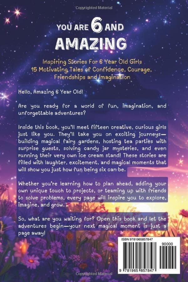 You Are 6 And Amazing! Inspiring Stories For 6 Year Old Girls: 15 Motivating Tales About Confidence, Courage, Friendships and Imagination (You Are Amazing!)