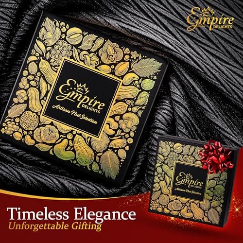 Nuts Gift Basket - Gourmet Nut Mix Gift Box, 7 Section Snack Basket with Assorted Nuts, Premium Nut Mix, Thoughtful Gifts for Holidays, Birthdays and Special Occasions