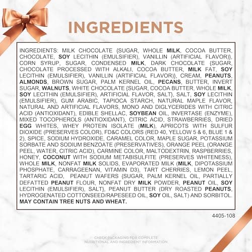 Russell Stover Caramel and Nuts in Milk and Dark Chocolate, Mother's Day Chocolate Gift Box, 9.4 Ounce