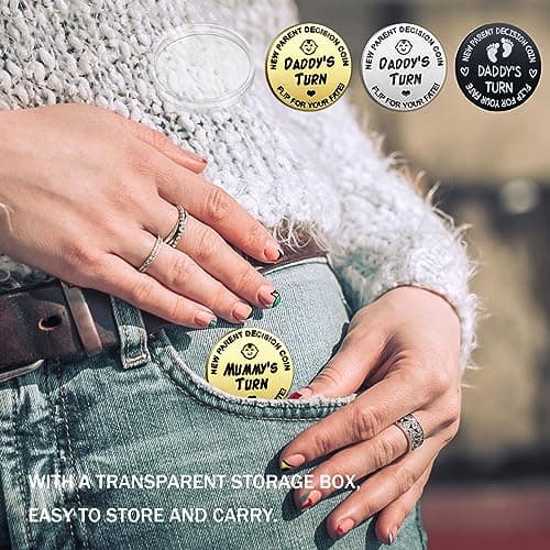 Funny Baby Gift New Parents Decision Gift,Pregnancy Gifts New Dad Mom Gifts,New Parents Gifts for Couples Halloween Thanksgiving for First Time to be Moms Dads Daddy Mummy Double Sided