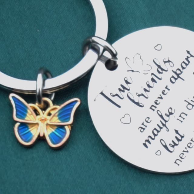 Friends Keychain Friendship Gifts For Women Bff Bestie Best Friend Birthday Gifts for Women Long Distance Gift For Woman Friend Female Best Friends Birthday Christmas Gift Small