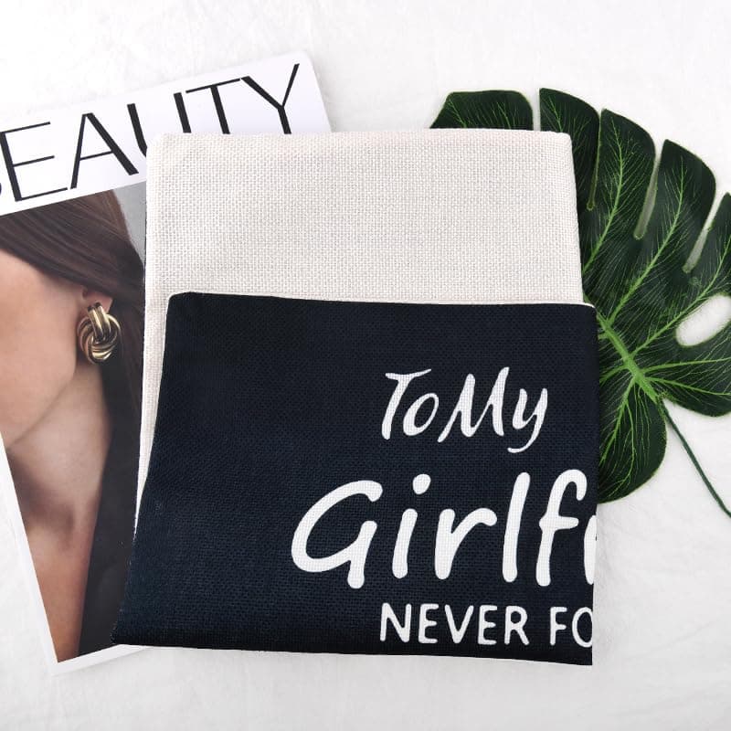 Girlfriend Valentines Day Gifts for Her Gf Girlfriend I Love You Pillow Case Gifts for Her Girlfriend Anniversary Birthday Gifts for Gf Girlfriend Black Pillowcase for Women Gf 18x18 Pillow Cover Gift