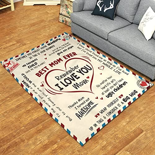 GEEMBI Gifts for Mom from Daughter Son - Super Soft Fleece Throw Blanket for Couch Bed 60x80 in - Mothers Day Mom Birthday Gifts, Mama Gift for Mother, Lightweight Fleece Blanket for Women