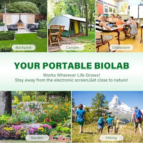 Bug Catcher for Kids, Insect Trap Kit with 6X Magnifier Glass - STEM Educational Exploration Tool for Indoor and Outdoor,Christmas Birthday Gifts Toys for Adults, Boys, and Girls, Green